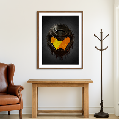 AUTO-MOCKUP ROOM | Doom Portrait Wall Art