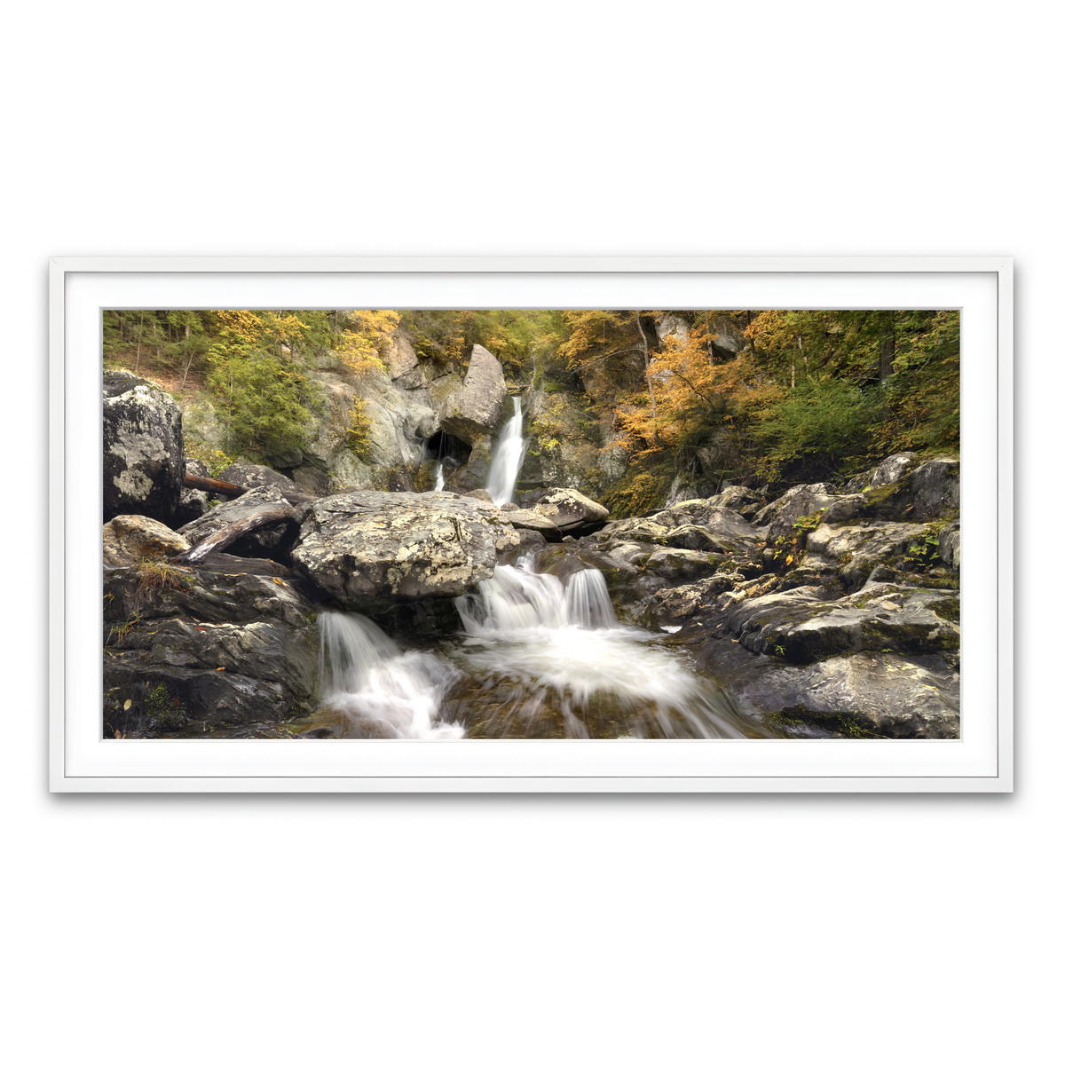 Framed Print 2x1 White
