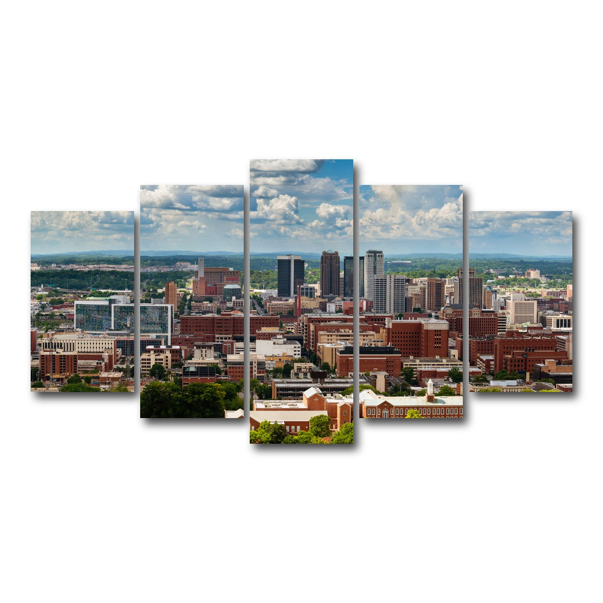 AUTO-MOCKUP WHITE | Downtown Birmingham | 5 Piece | Gallery Wrap Canvas | group=5_normal