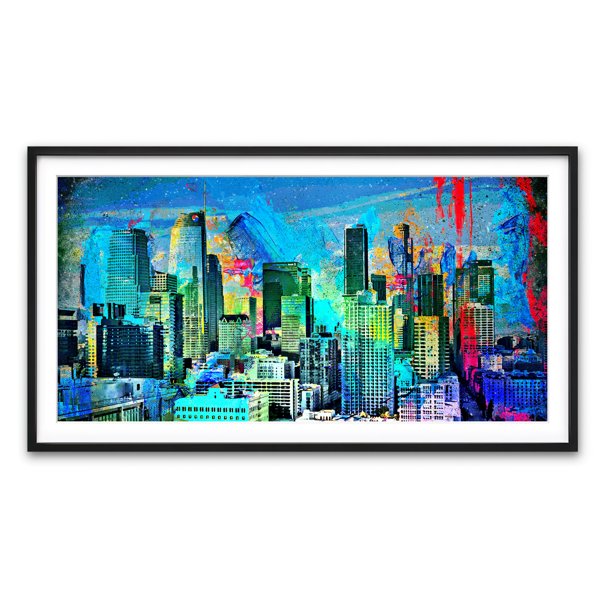 Framed Print 2x1 Black