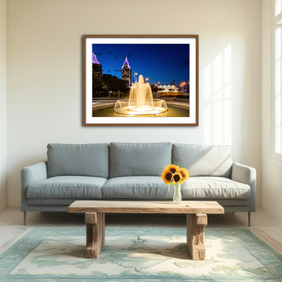 AUTO-MOCKUP ROOM | Downtown Mobile - Fountain Wall Art