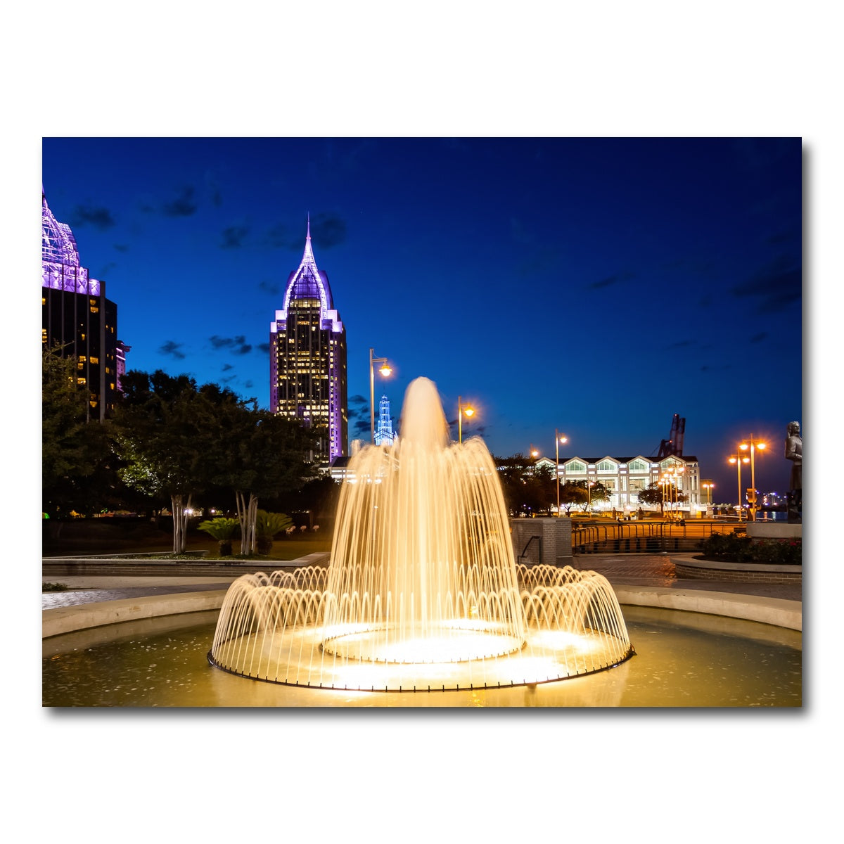 AUTO-MOCKUP WHITE | Downtown Mobile - Fountain | 1 Piece | Gallery Wrap Canvas | group=4x3