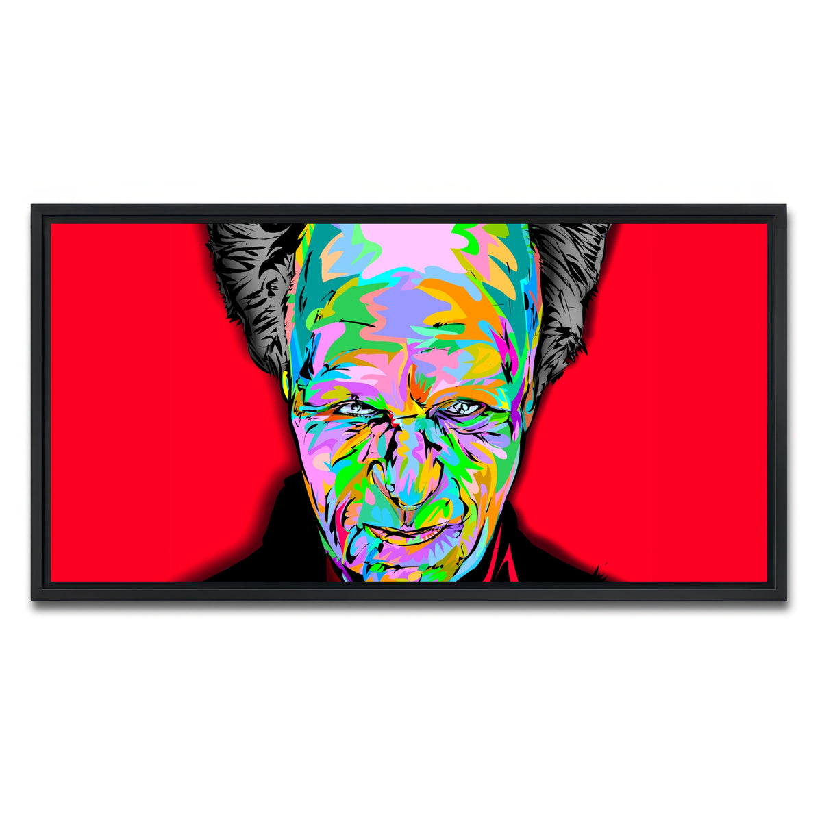 AUTO-MOCKUP WHITE | Dracula head | 1 Piece | Black Framed Canvas | group=2x1