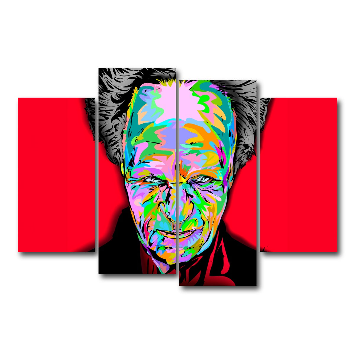 AUTO-MOCKUP WHITE | Dracula head | 4 Piece | Gallery Wrap Canvas | group=4_short