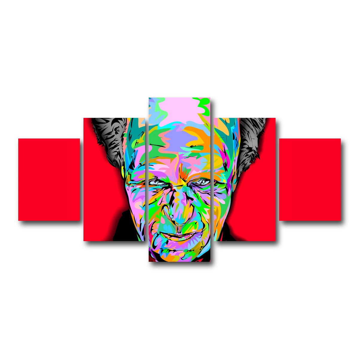 AUTO-MOCKUP WHITE | Dracula head | 5 Piece | Gallery Wrap Canvas | group=5_short