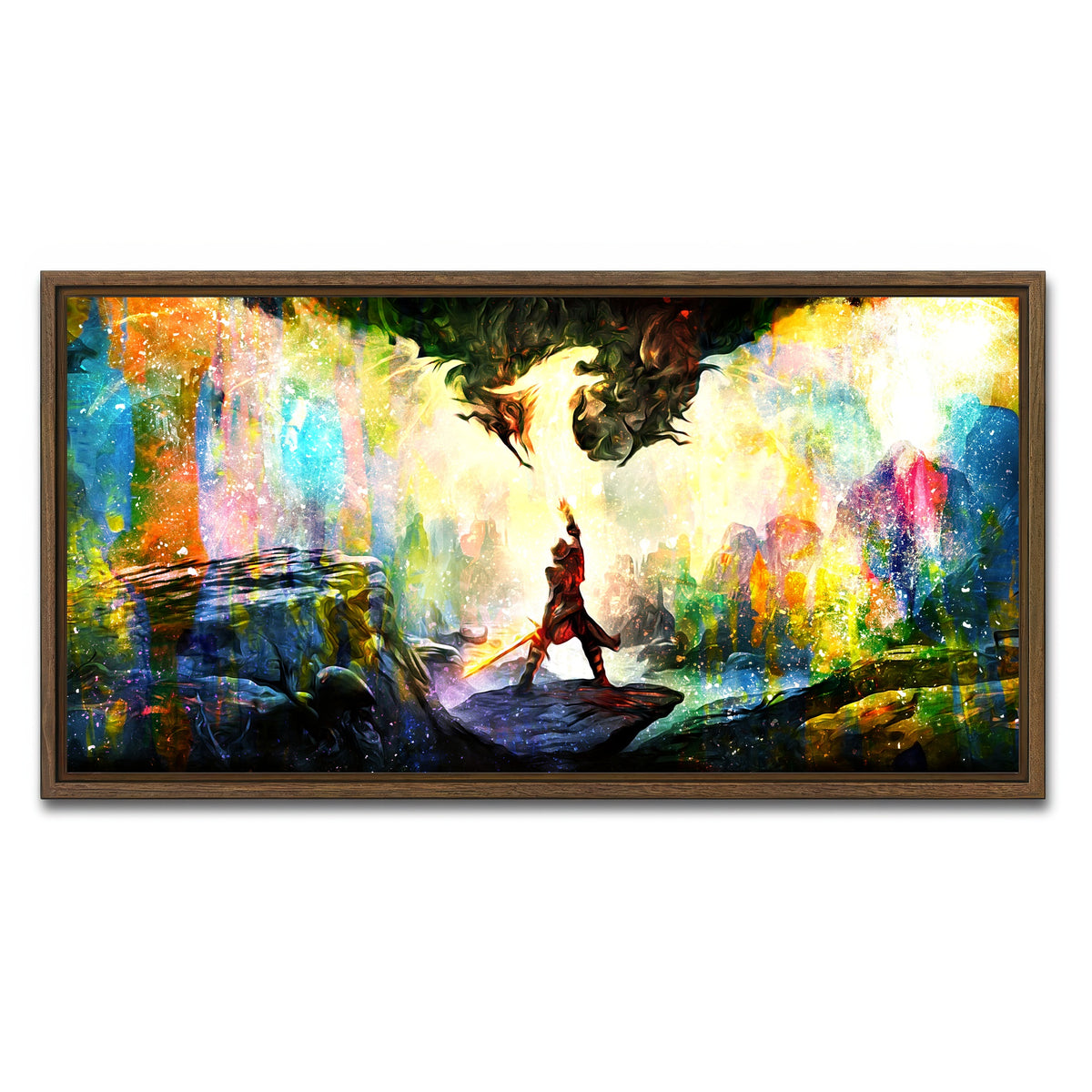 AUTO-MOCKUP WHITE | Dragon Age | 1 Piece | Walnut Framed Canvas | group=2x1