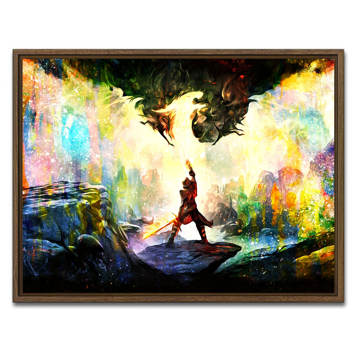 AUTO-MOCKUP WHITE | Dragon Age | 1 Piece | Walnut Framed Canvas | group=4x3