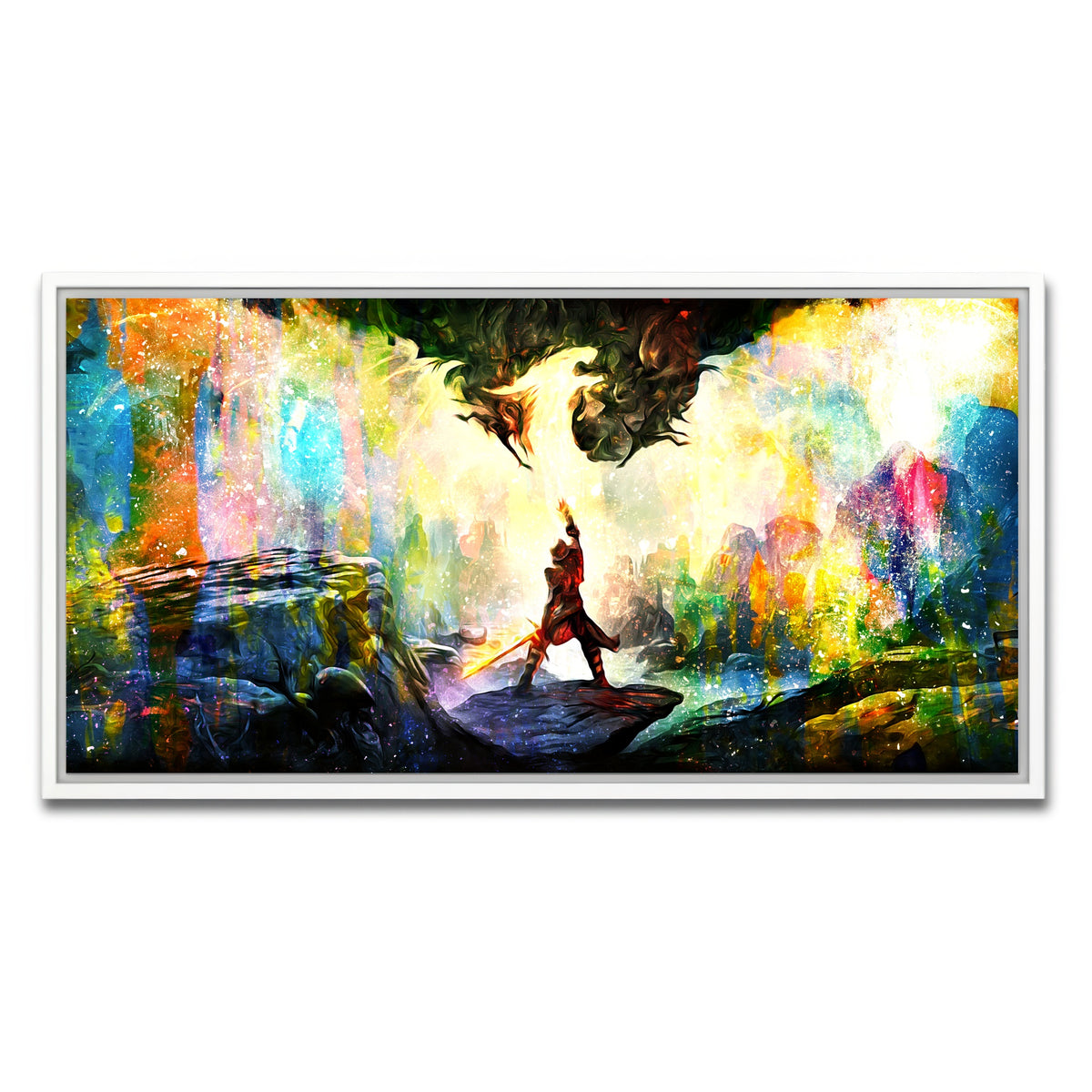 AUTO-MOCKUP WHITE | Dragon Age | 1 Piece | White Framed Canvas | group=2x1