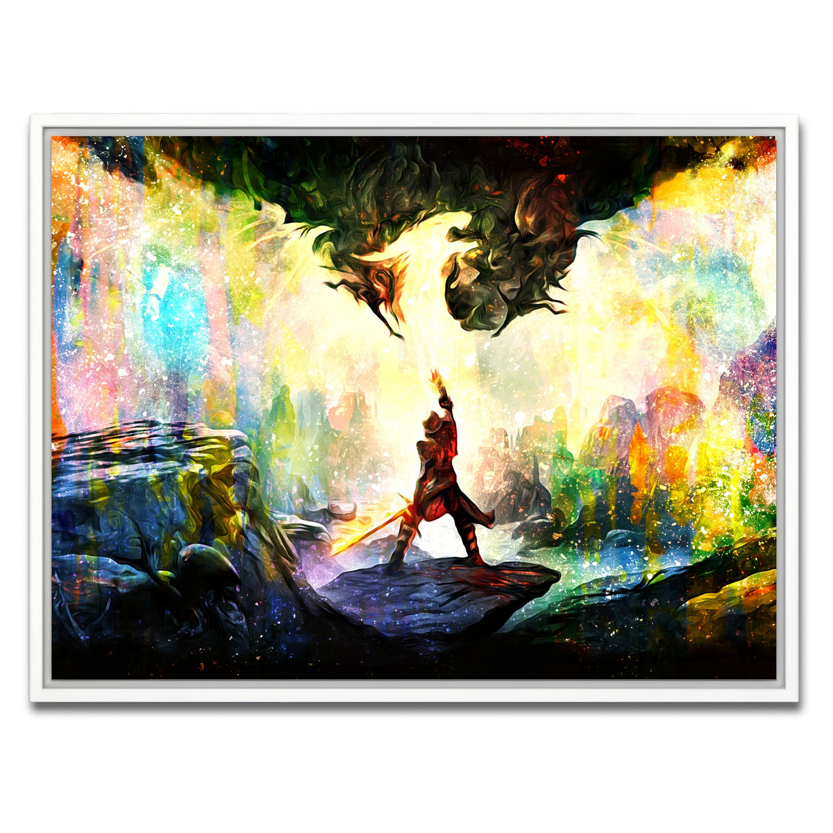 AUTO-MOCKUP WHITE | Dragon Age | 1 Piece | White Framed Canvas | group=4x3