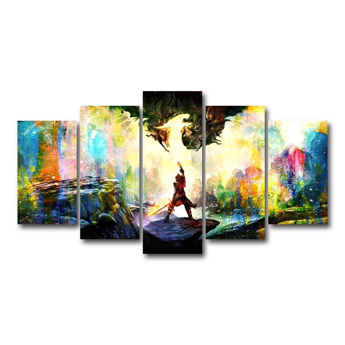 AUTO-MOCKUP WHITE | Dragon Age | 5 Piece | Gallery Wrap Canvas | group=5_normal