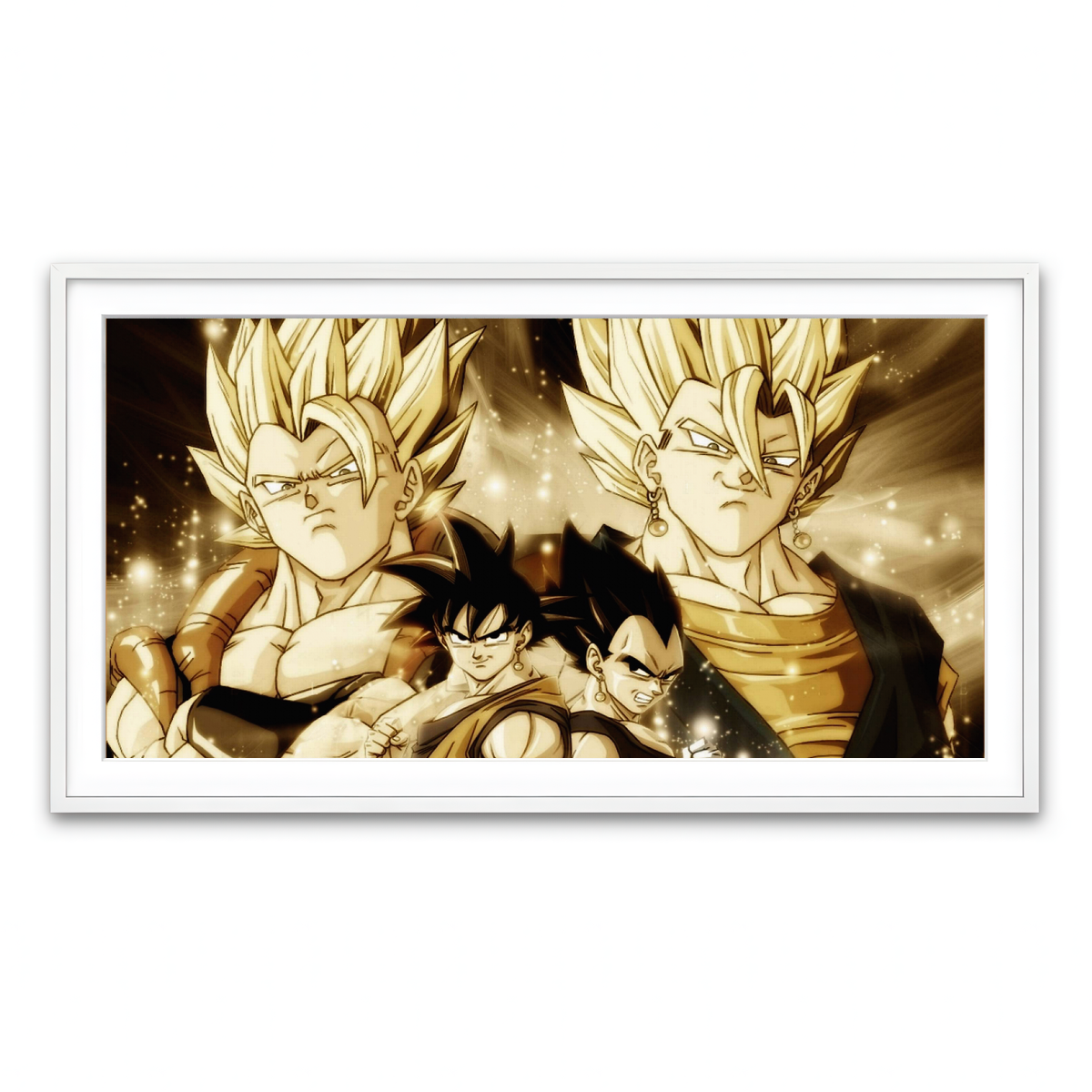 Framed Print 2x1 White