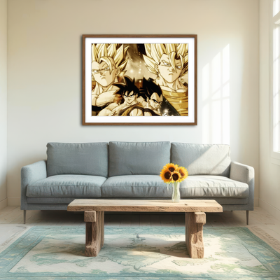 AUTO-MOCKUP ROOM | Dragon Ball Z Wall Art