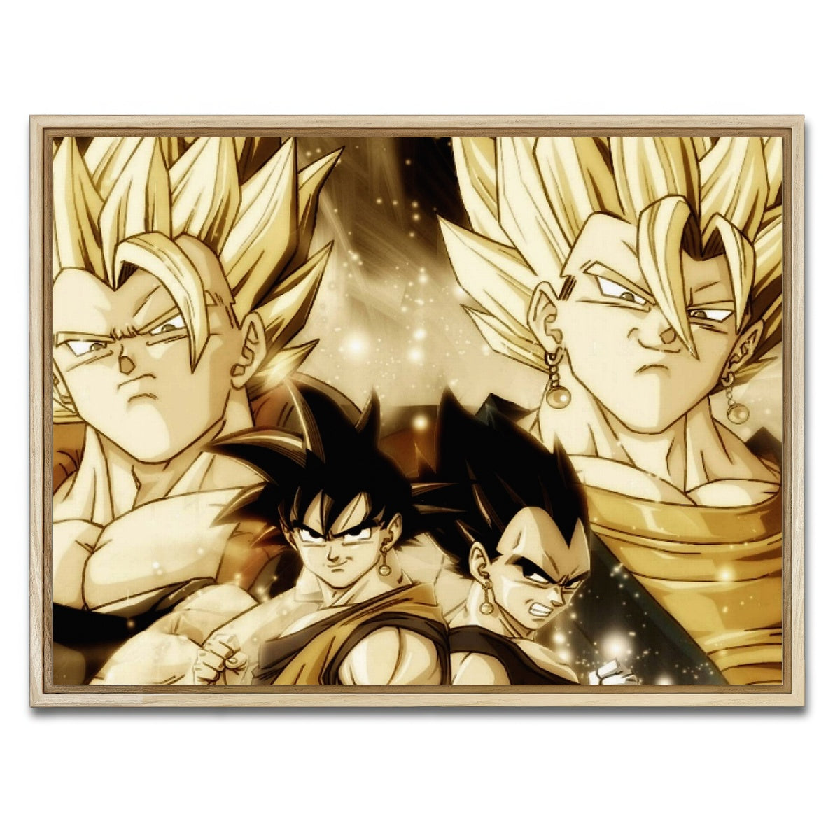 AUTO-MOCKUP WHITE | Dragon Ball Z | 1 Piece | Natural Framed Canvas | group=4x3