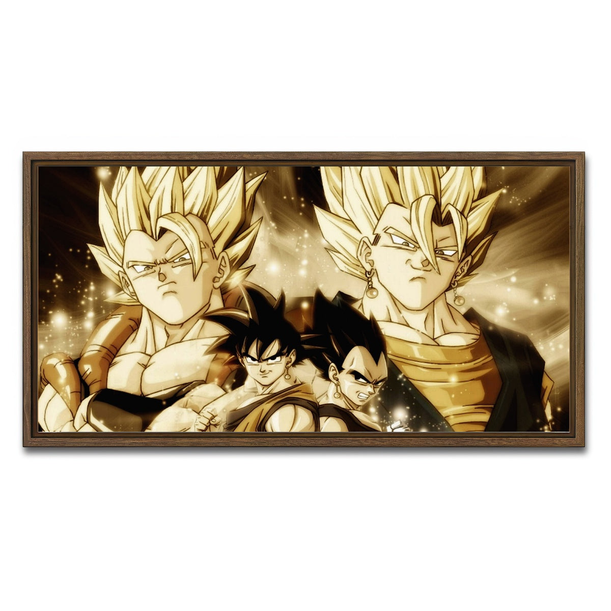 AUTO-MOCKUP WHITE | Dragon Ball Z | 1 Piece | Walnut Framed Canvas | group=2x1