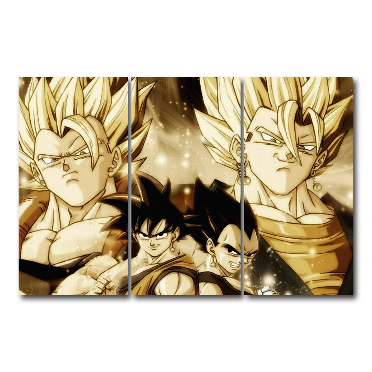 AUTO-MOCKUP WHITE | Dragon Ball Z | 3 Piece | Gallery Wrap Canvas | group=12x24