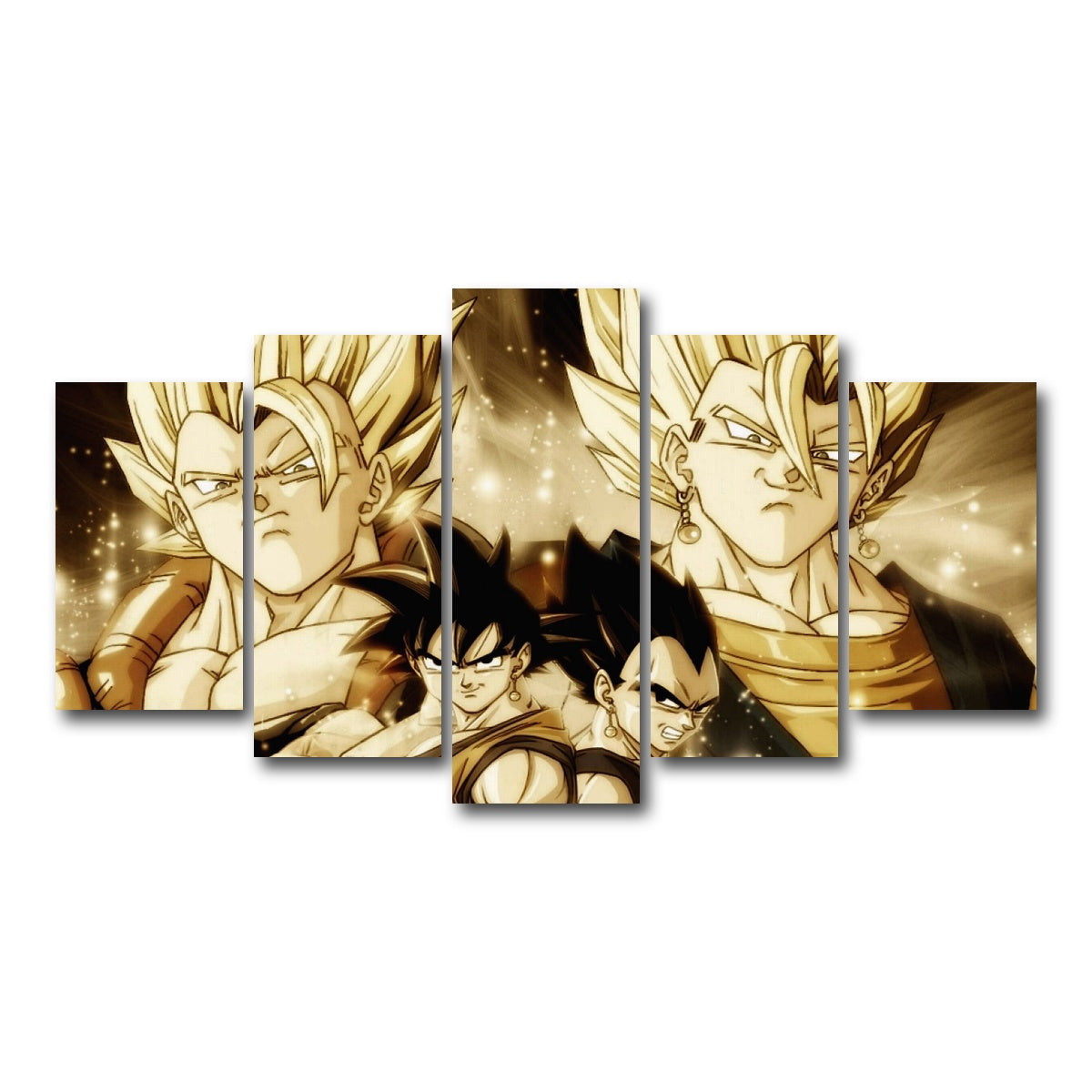 AUTO-MOCKUP WHITE | Dragon Ball Z | 5 Piece | Gallery Wrap Canvas | group=5_normal