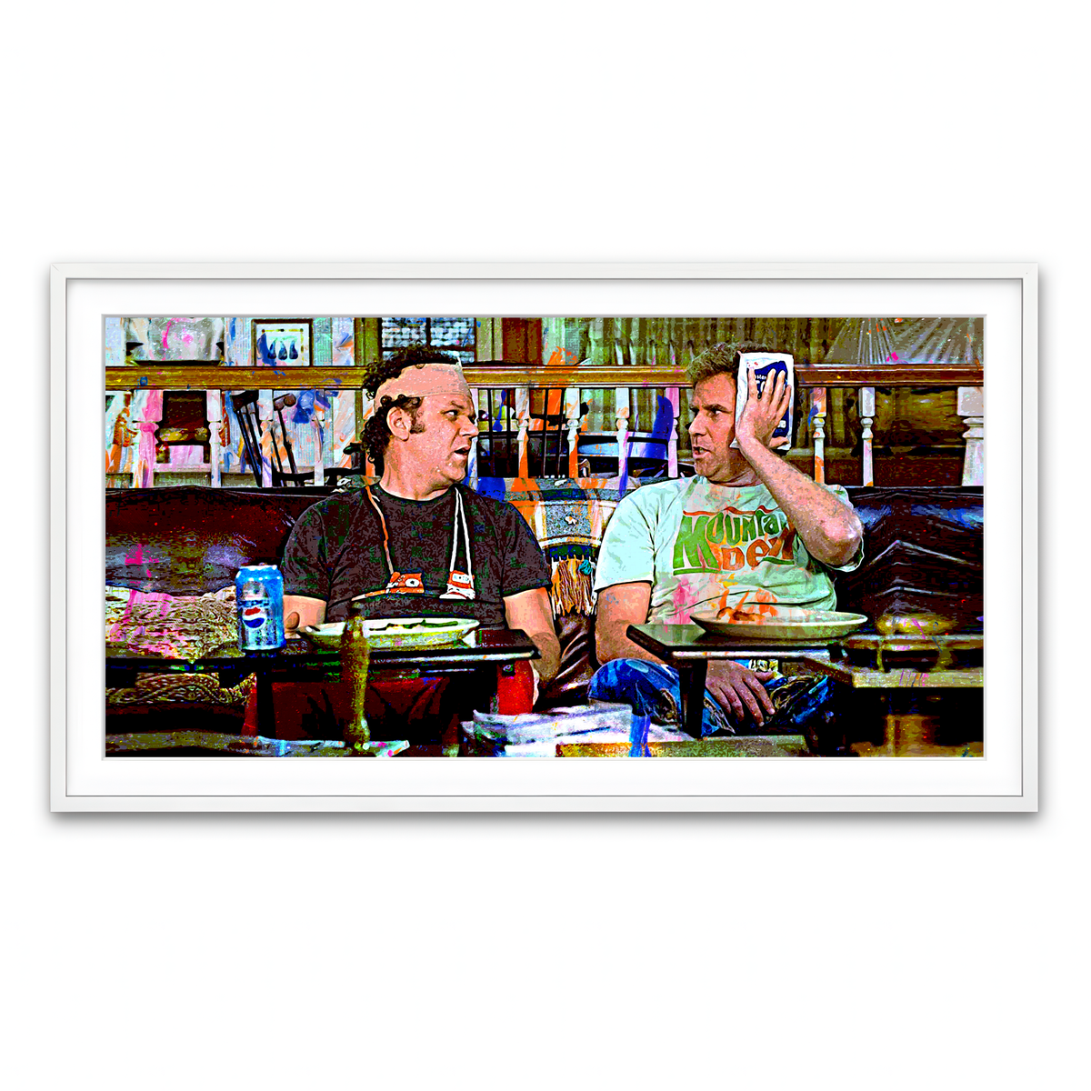 Framed Print 2x1 White