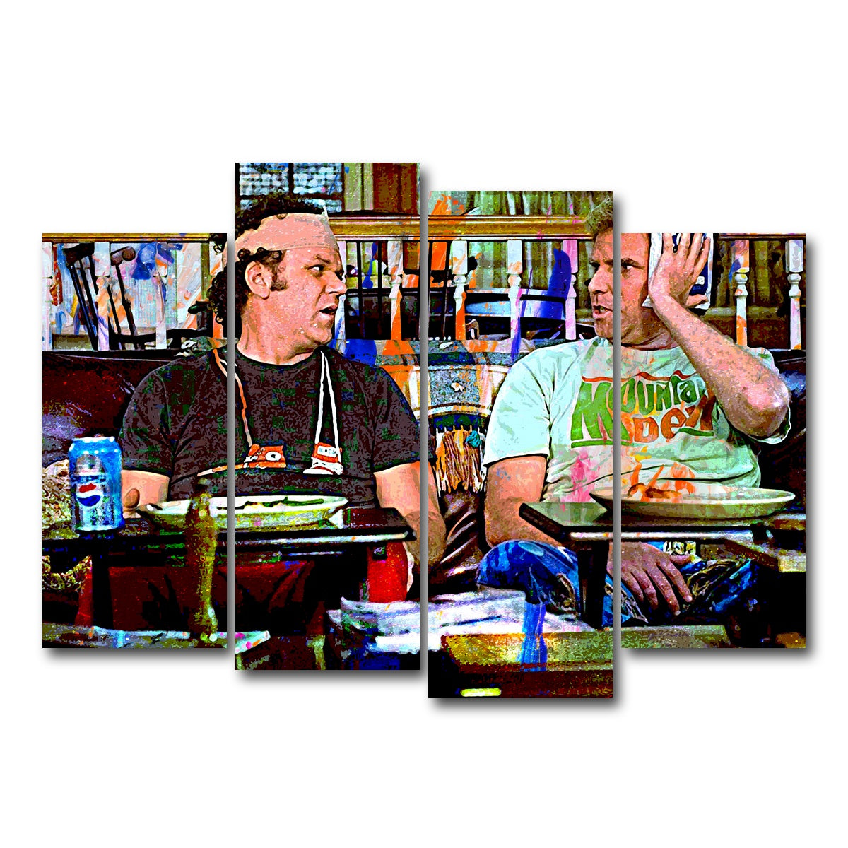 AUTO-MOCKUP WHITE | Dragon & Nighthawk | 4 Piece | Gallery Wrap Canvas | group=4_normal