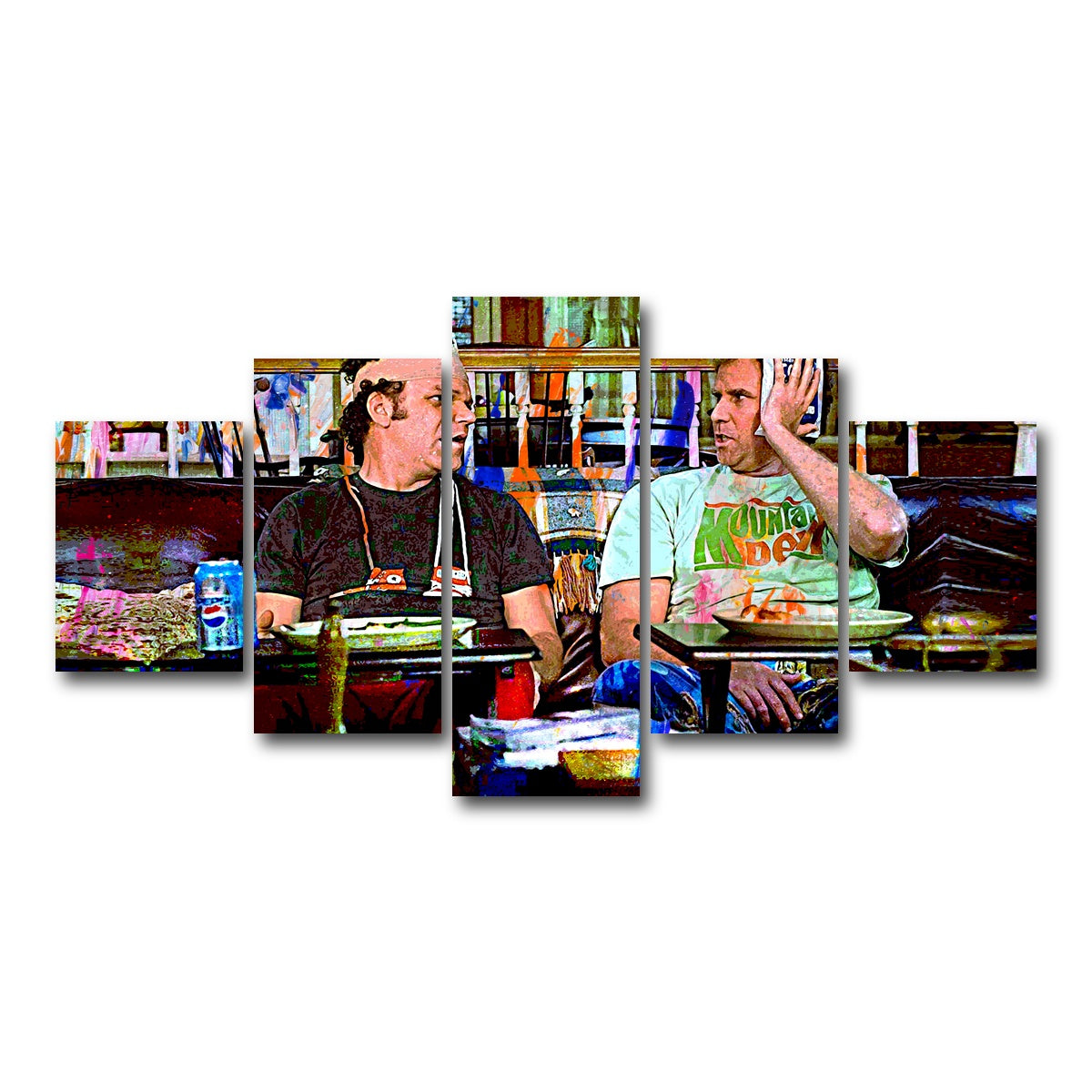 AUTO-MOCKUP WHITE | Dragon & Nighthawk | 5 Piece | Gallery Wrap Canvas | group=5_short