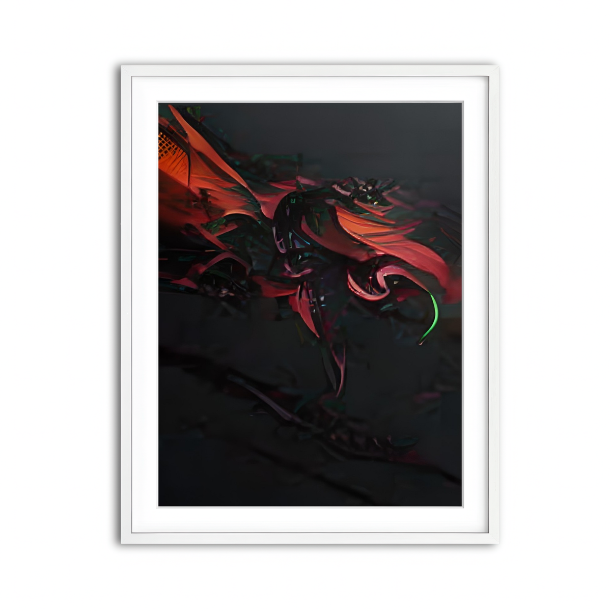 Framed Print 3x4 White