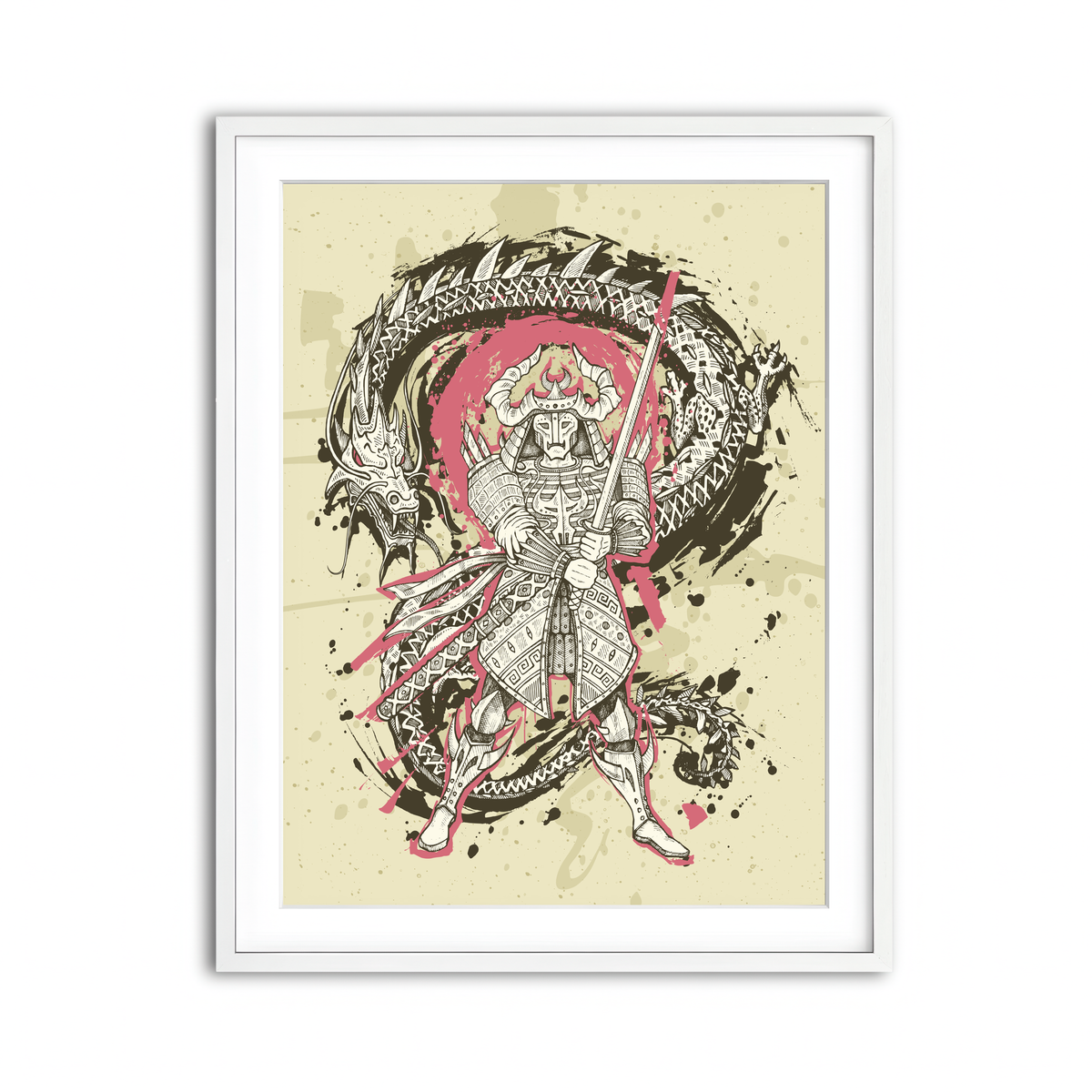 Framed Print 3x4 White