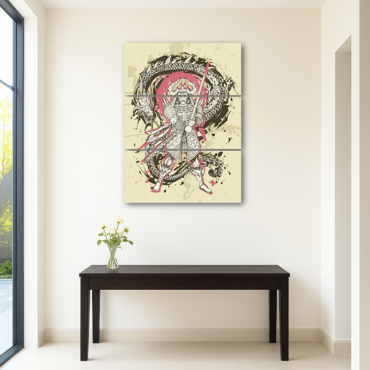 AUTO-MOCKUP ROOM | Dragon & samurai battle