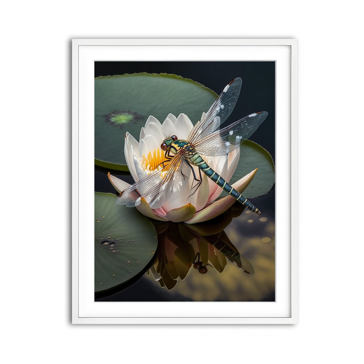 Framed Print 3x4 White