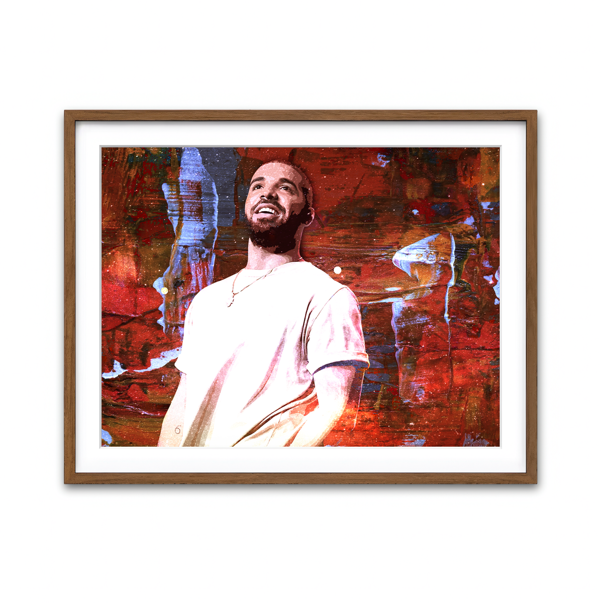 Framed Print 4x3 Walnut