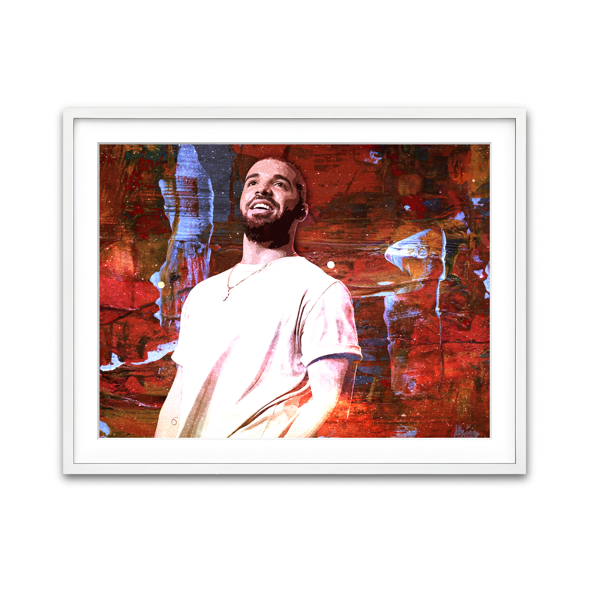 Framed Print 4x3 White