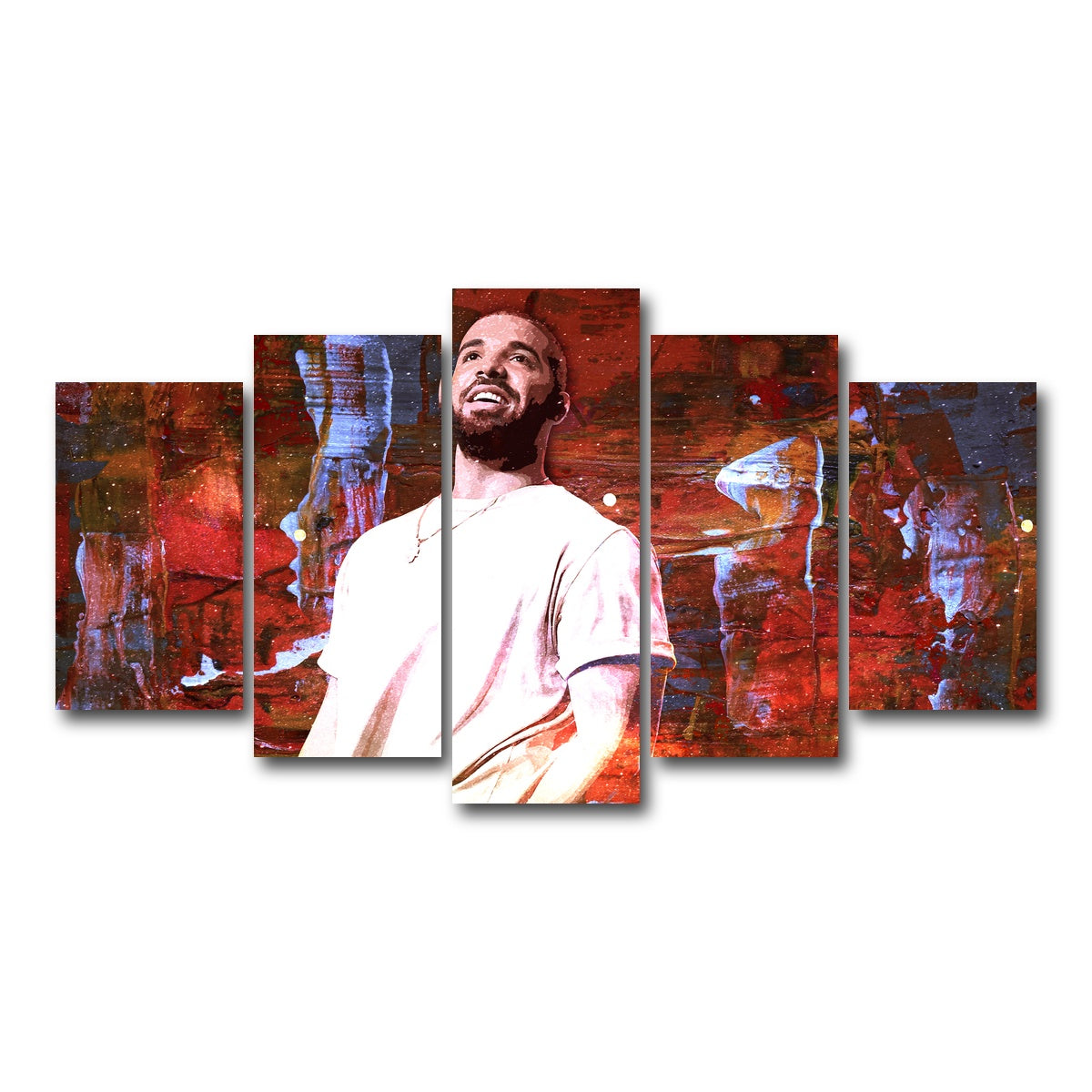 AUTO-MOCKUP WHITE | Drake Abstract | 5 Piece | Gallery Wrap Canvas | group=5_normal