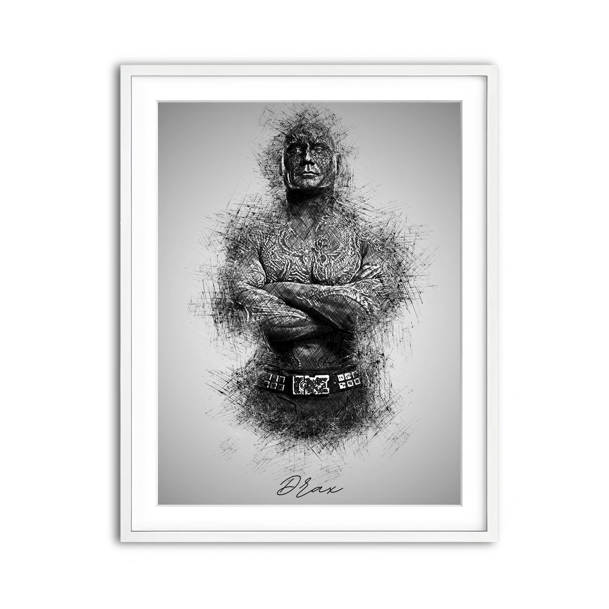 Framed Print 3x4 White