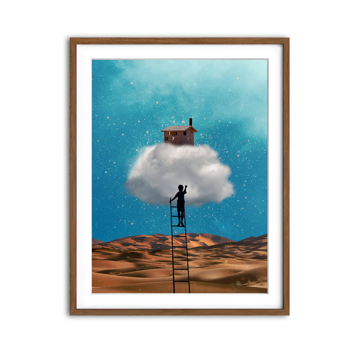 Framed Print 3x4 Walnut