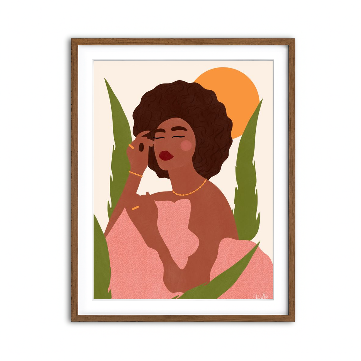 Framed Print 3x4 Walnut