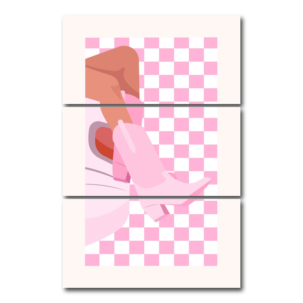 AUTO-MOCKUP WHITE | Dress to Impress | 3 Piece | Gallery Wrap Canvas | group=12x24_stacked