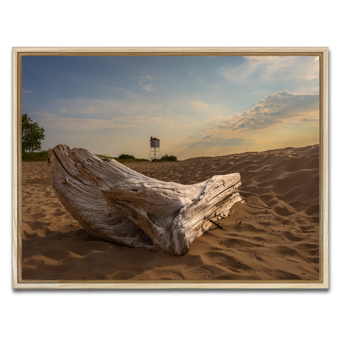 AUTO-MOCKUP WHITE | Driftwood Sunset | 1 Piece | Natural Framed Canvas | group=4x3