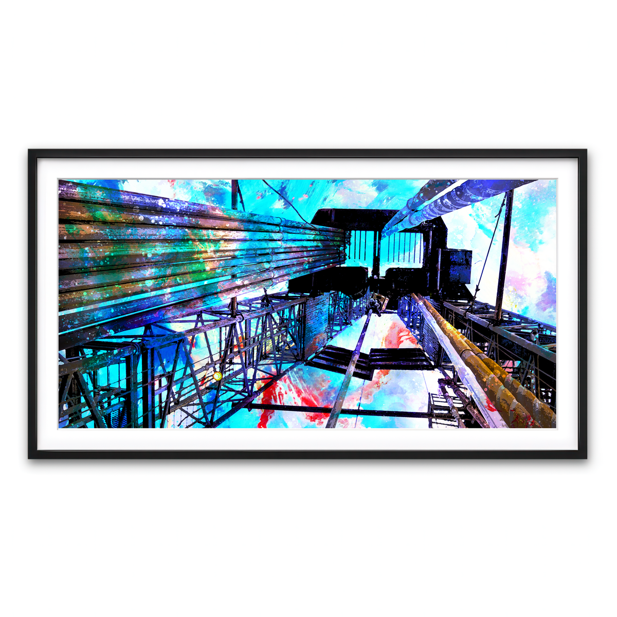 Framed Print 2x1 Black
