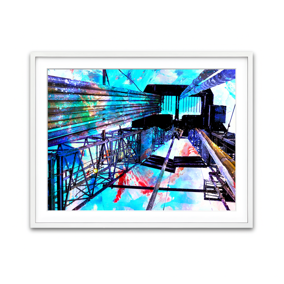 Framed Print 4x3 White
