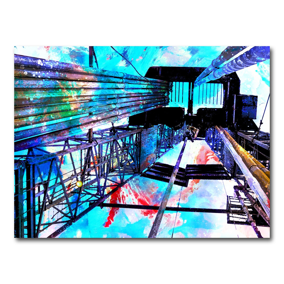 AUTO-MOCKUP WHITE | Drilling Rig | 1 Piece | Gallery Wrap Canvas | group=4x3