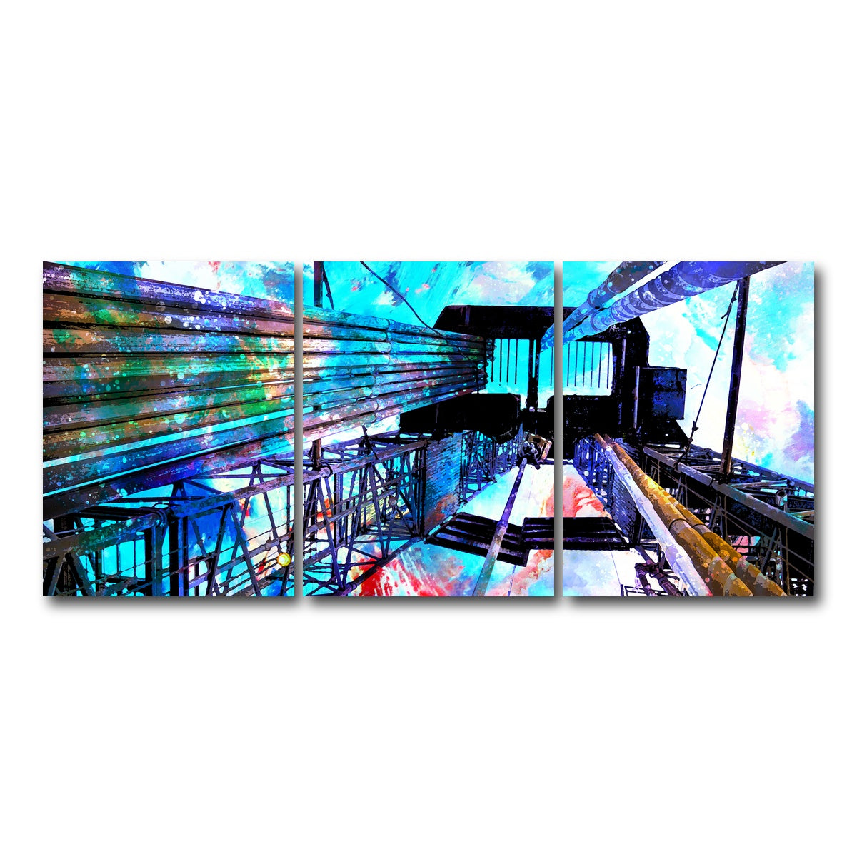 AUTO-MOCKUP WHITE | Drilling Rig | 3 Piece | Gallery Wrap Canvas | group=18x24