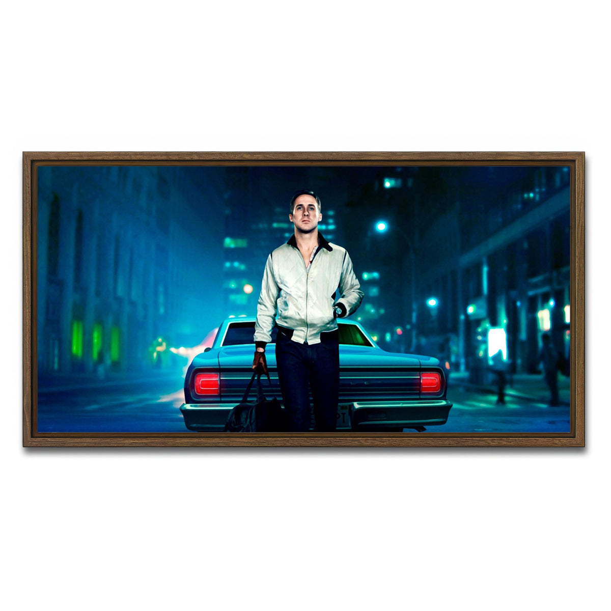 AUTO-MOCKUP WHITE | Drive Wall Art | 1 Piece | Walnut Frame | group=2x1