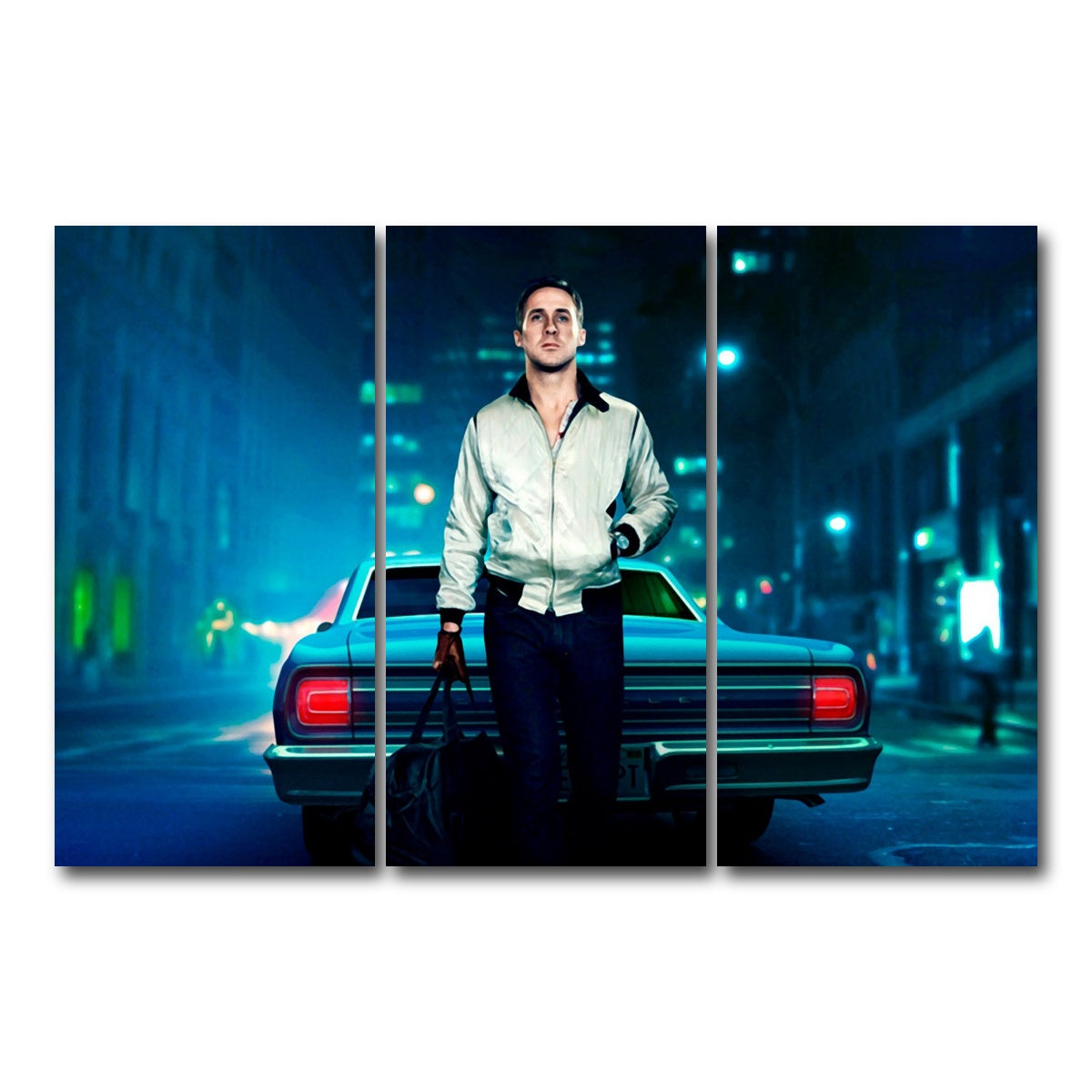 AUTO-MOCKUP WHITE | Drive Wall Art | 3 Piece | Gallery Wrapped | group=12x24