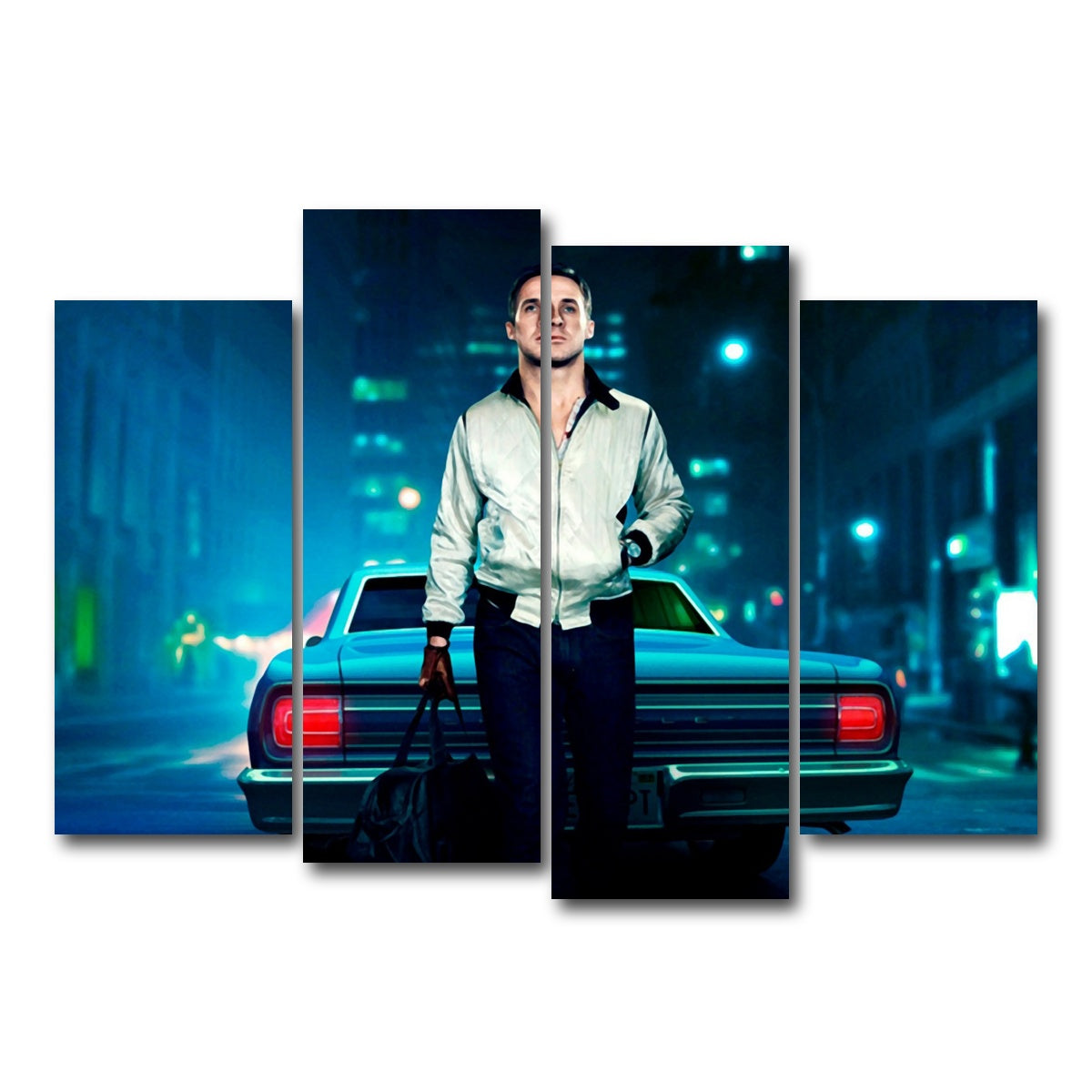 AUTO-MOCKUP WHITE | Drive Wall Art | 4 Piece | Gallery Wrapped | group=4_normal