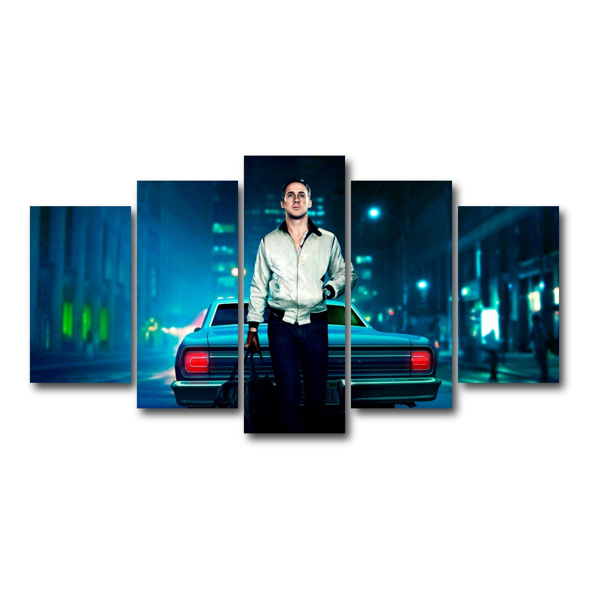 AUTO-MOCKUP WHITE | Drive Wall Art | 5 Piece | Gallery Wrapped | group=5_normal