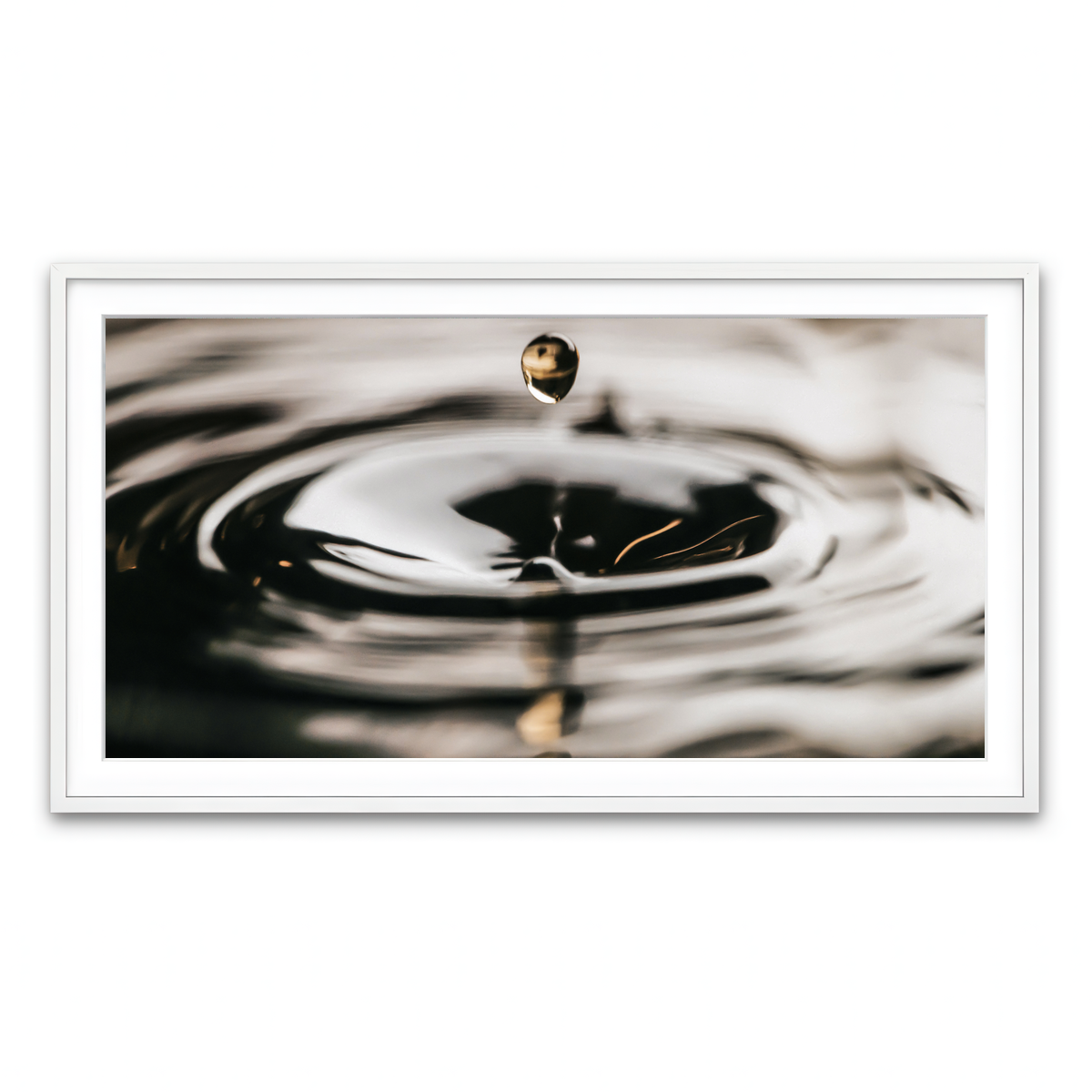 Framed Print 2x1 White