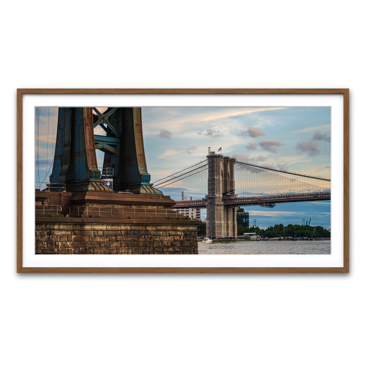 Framed Print 2x1 Walnut