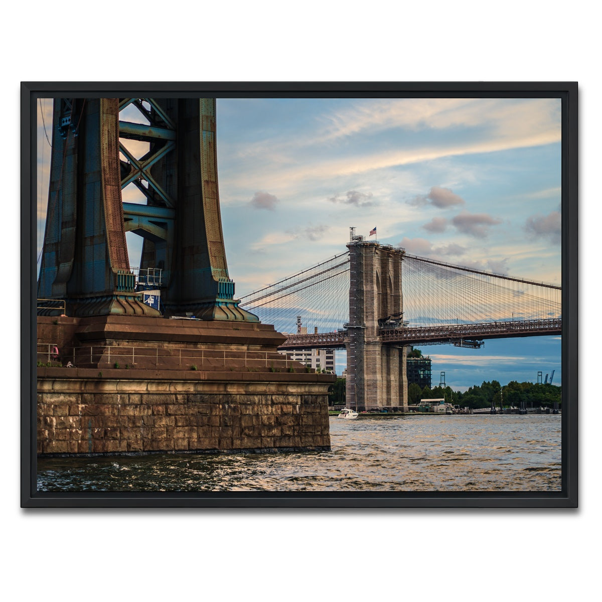 AUTO-MOCKUP WHITE | Dual Bridges | 1 Piece | Black Framed Canvas | group=4x3