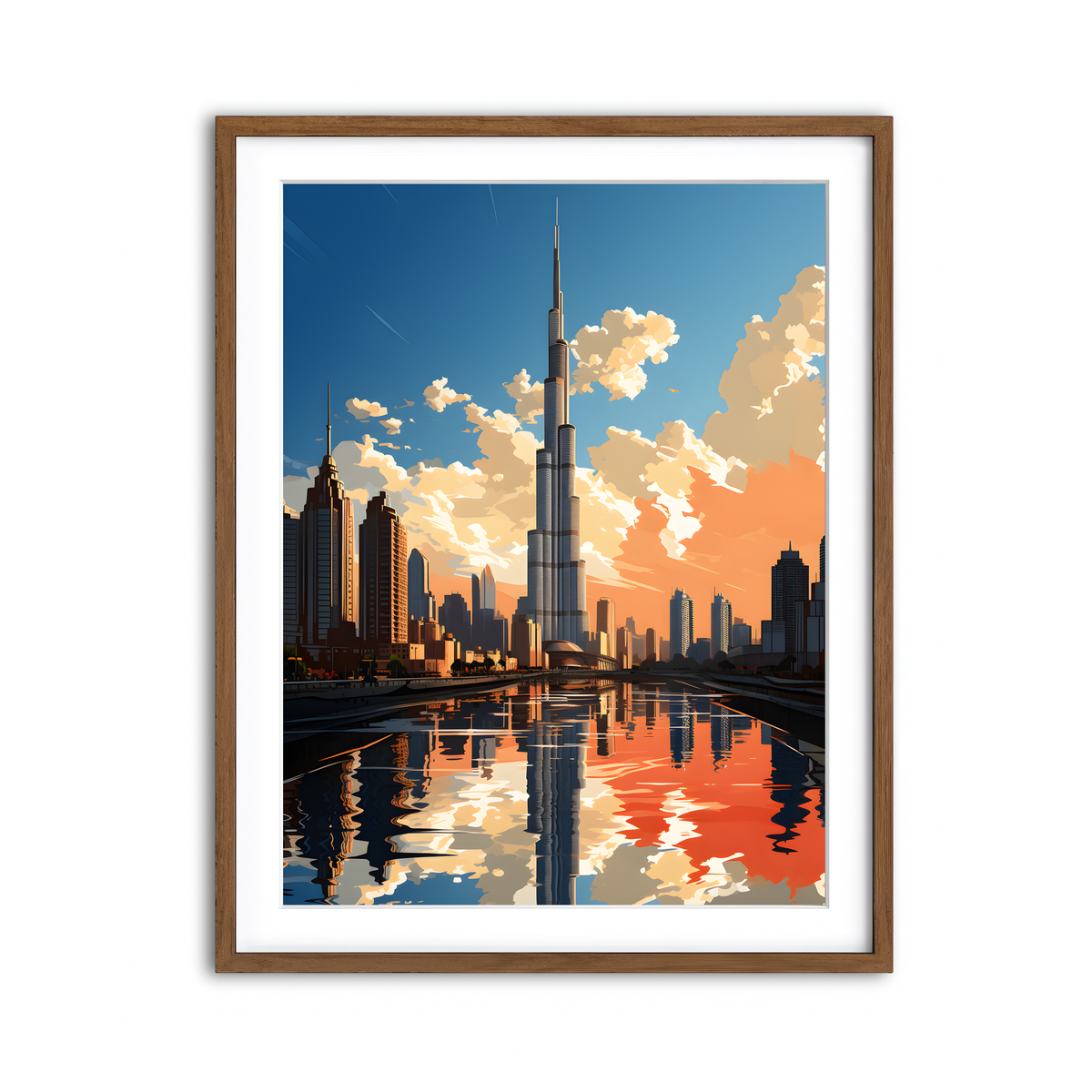 Framed Print 3x4 Walnut