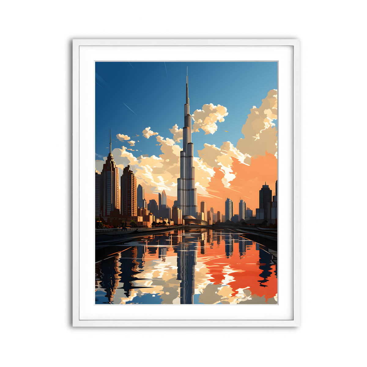 Framed Print 3x4 White