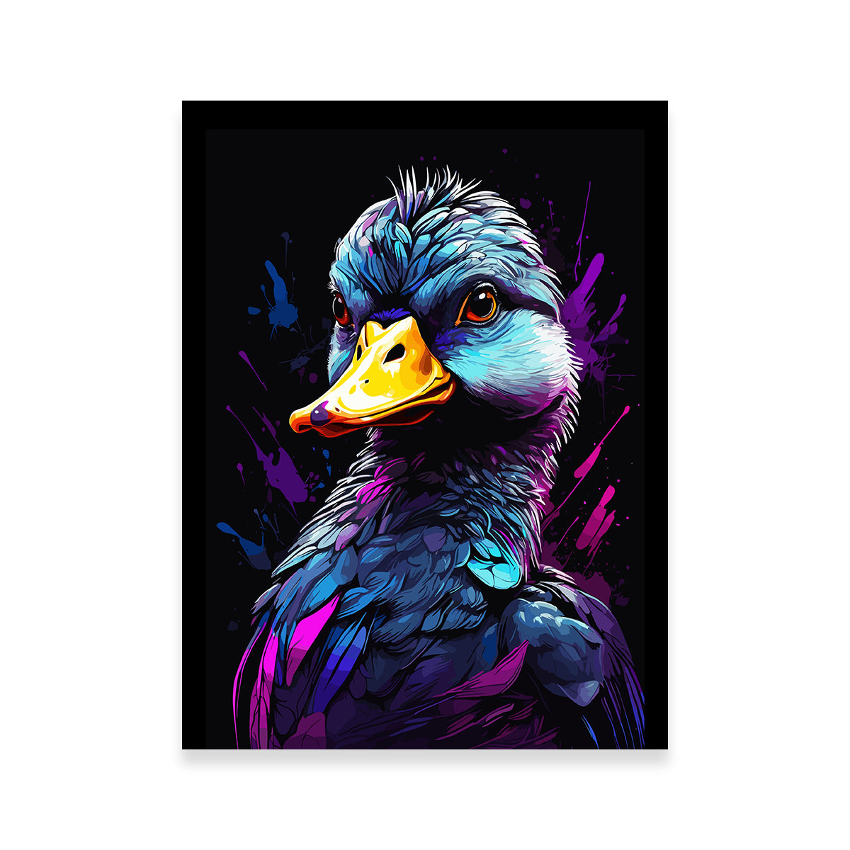 Duck Animal Colorful Wall Art