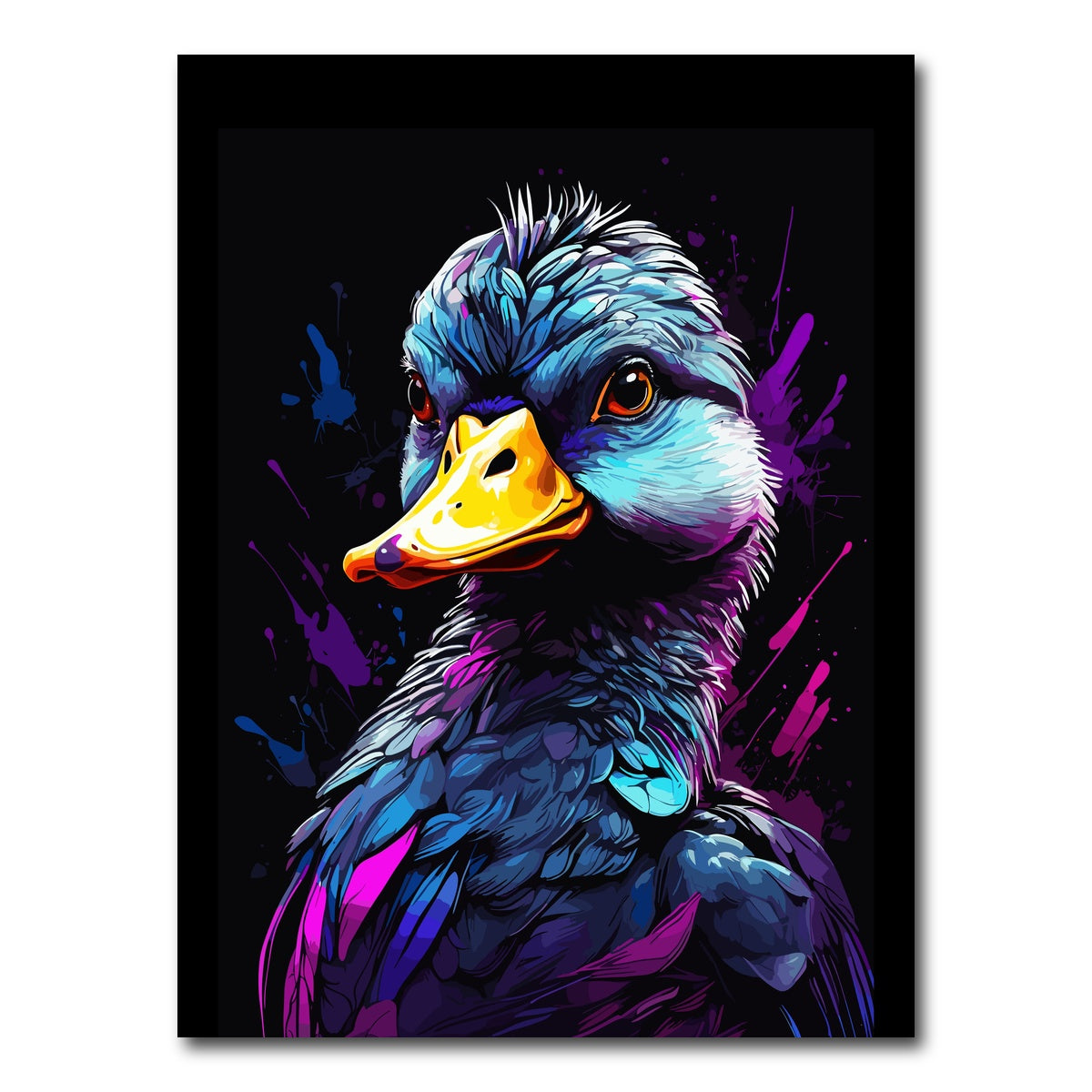 AUTO-MOCKUP WHITE | Duck Animal Colorful | 1 Piece | Gallery Wrap Canvas | group=3x4